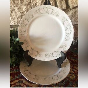 2 Vintage Sheffield Fine China Classic 501 Japan Dinner Plates 10 1/4”